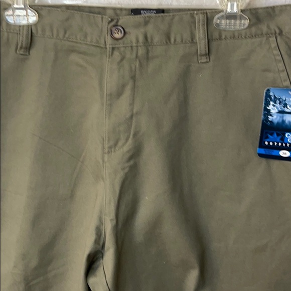CANYON GUIDE OUTFITTERS short flat front olive green size 36 - Picture 4 of 6